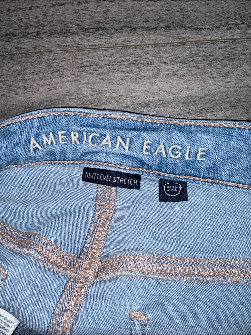 American Eagle Next Level Stretch High-Rise Jegging - Light Wash, Size 8 Short - Picture 5 of 11